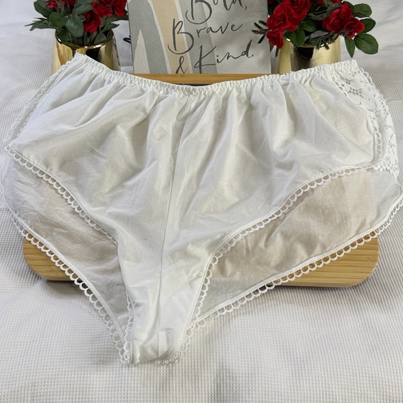 Target Auden White Lace Cotton Lingerie Intimate Woven Bloomers Panti - Picture 2 of 13